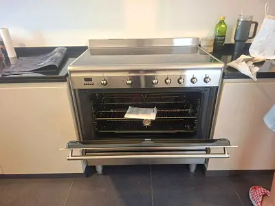 Smeg brand Stainless Steel Freestanding Electric Range with Oven - Good Condition