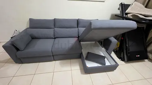 Top Quality ikea Eskilstuna L shape sofa bed with storage