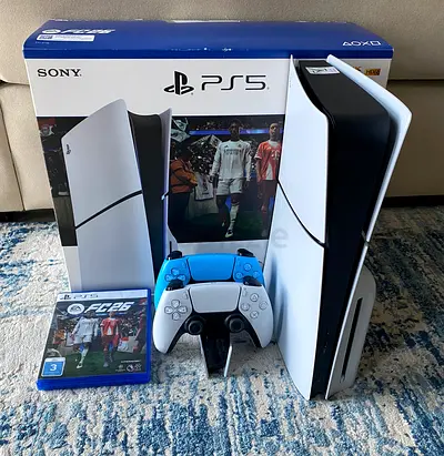 PS5 Slim 1Tb Disc Edition UAE Version FC26 Bundle For Sale