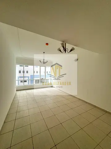 No-commission apartment for rent in Al Taawun. It features two bedrooms (including one master), three bathrooms, a living area, and a. Ameniti