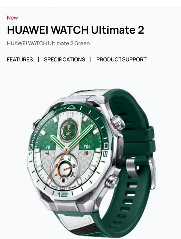 Huawei Watch Ultimate 2 - Green (Excellent Condition)