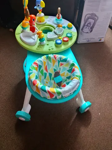 Baby activity walker with removable play tray - good condition