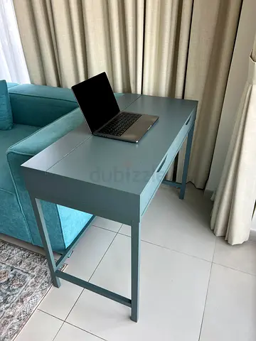 IKEA ALEX desk, 100x48 cm, grey-green color