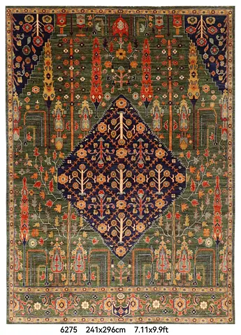 241 x 296 cm new handmade Traditional Hand-Knotted Oriental Rug living room rug