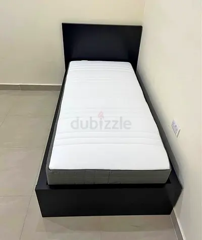 Ikea malam single bed (90*200)with  an IKEA mattress ✨