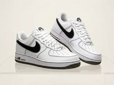 Nike Air Force 1 '07 – White / Black (Size 46]) – Excellent Condition