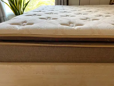 King size mattress , topper and base - good condition