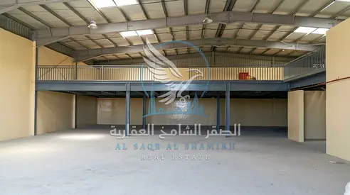 Warehouse in Al Sajaa | G + Mezzanine | 44 KW 3-Phase | AED 380,000 10,000 Sq Ft
