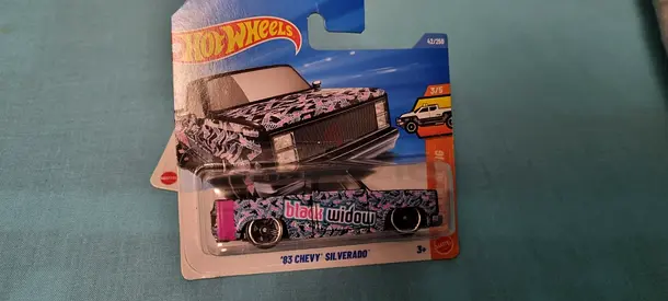 Hot Wheels '83 Chevy Silverado Black Widow - Brand New in Package