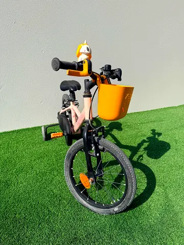 Kids 14-inch Bicycle with Training Wheels and Front Basket - Gently Used