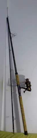 RARE VINTAGE GARCIA 2.74m CONOLON AMERICAN JIGGING/CASTING FISHING ROD, WITHOUT REEL.