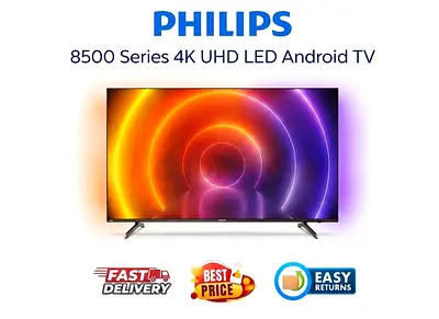 Philips 55 Inch Ambilight 4K UHD Android Smart TV - Excellent Condition, FREE DELIVERY, WARRANTY