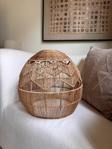 NEXT Tahlia Ceiling Light (Large Jute Shade)