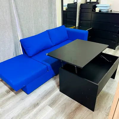 Ikea skonaback Sofa & Ostavall coffee table