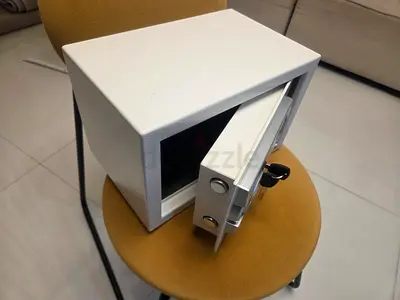 10L Small White electronic Safe with Key Lock - Used