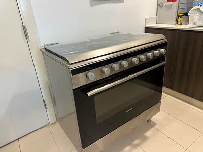 SIEMENS 90cm FULL GAS Stainless Steel (Gas Stove & Oven, Model: HG2I1TQ50M) Good Usee Condition