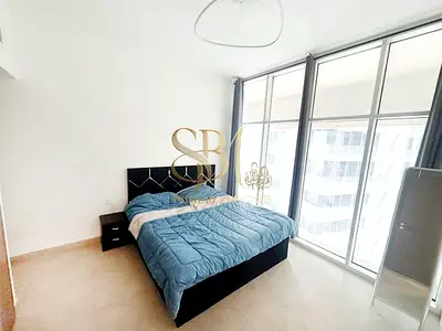 Furnished 1BR | Azizi Aliyah | City & Partial Sea View