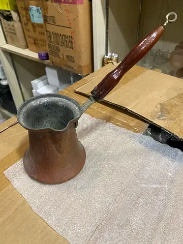 Vintage copper jug 9cm height