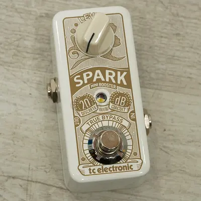 TC Electronic Spark Mini Booster Guitar Pedal - White