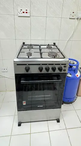 Used 4-Burner Gas Cooker with Oven - Good Working Condition