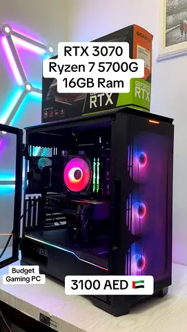 RTX 3070 Ryzen 7 5700G Gaming PC