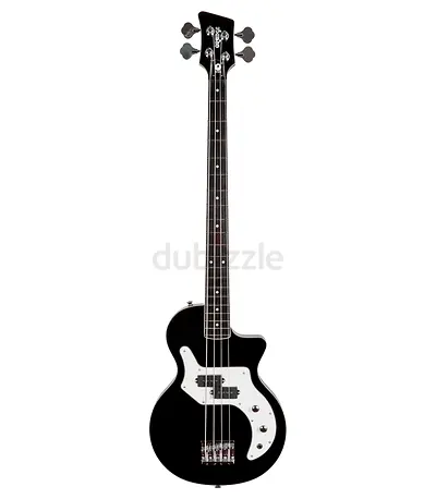 Orange O Bass 4-String Electric Bass Guitar in Black Finish, Includes Ivory Bind - Brand New
