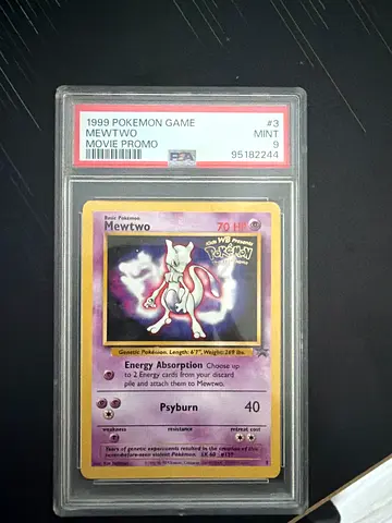 1999 Pokémon Mewtwo 1st Edition Promo PSA 9 - Graded Collectible Card