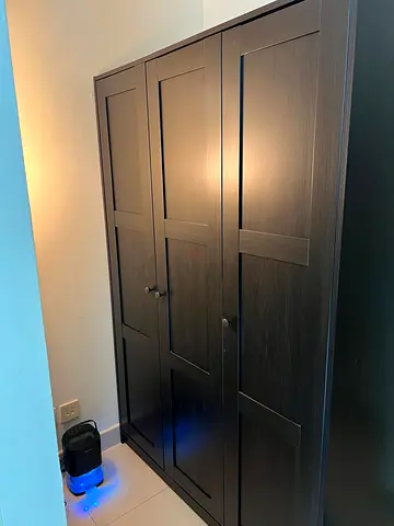 IKEA PAX 3-door Wardrobe - Dark Brown, Good Condition