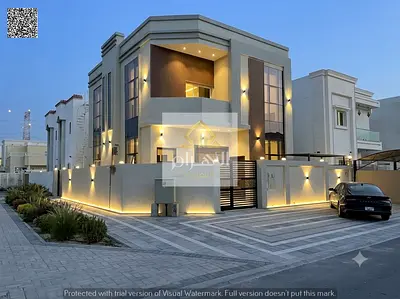 Villa (corner) for sale in Ajman | Al Yasmin area | 5 rooms, majlis, hall and maid's room | Freehold ownership for all nationalities | Price includes