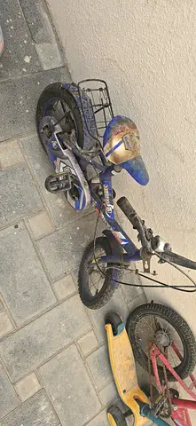 Kids' 12-inch Blue Bicycle — Used, Needs TLC