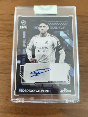 Federico Valverde Signed Limited Edition Topps Knockout #84/99 (Autograph)