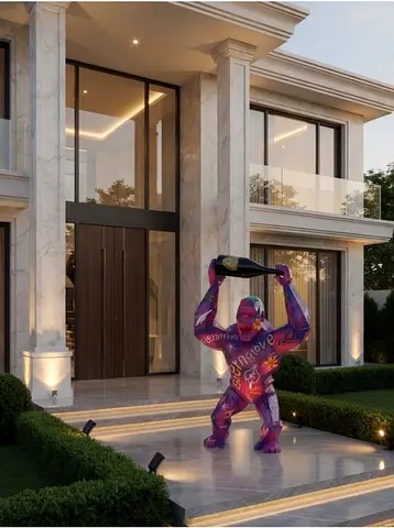 Gorrila statue for entrance