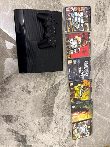Ps3 slim+ controller+ 6 games
