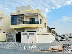 Unparalleled luxury in Ajman | Corner villa with two street frontages, luxurious rooftop terrace, sp