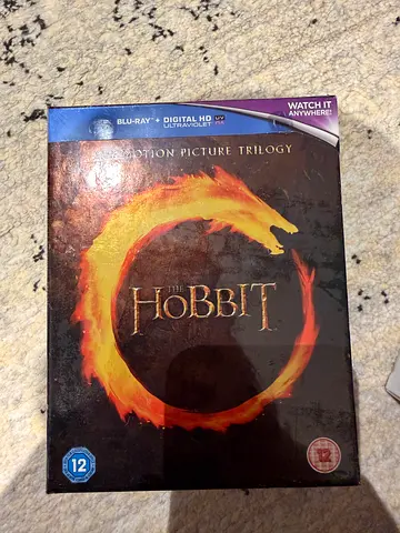 Unopened The Hobbit Motion Picture Trilogy Movies Blu-ray Box Set