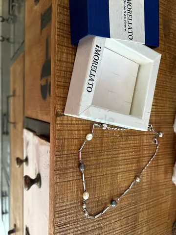 Morellato sterling silver nacklace with pearls