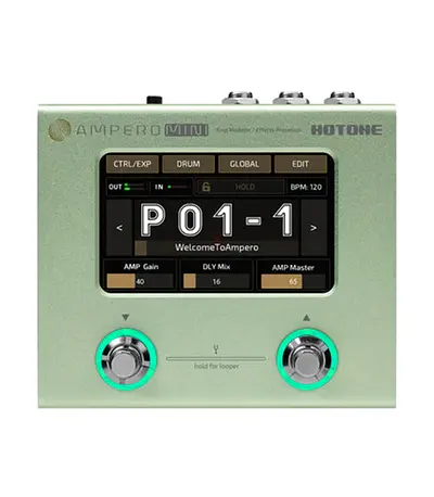 Hotone MP-50MC Ampero Mini (Matcha), Amp Modeler & Effects Processor, - Brand New
