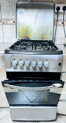 Used 4-Burner Gas Cooker with Oven - Good Working Condition