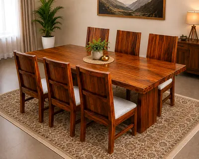 Dining table with 6 chairs