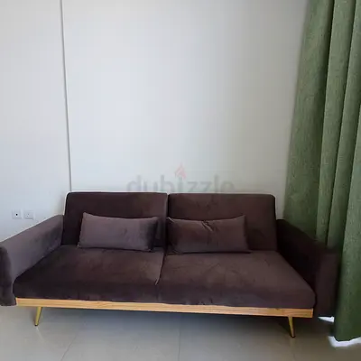 Good condition sofa purchased 2 months ago, it has 2 cushions and can be expanded as a bed