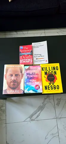 Mix of hardcover and paperbacks