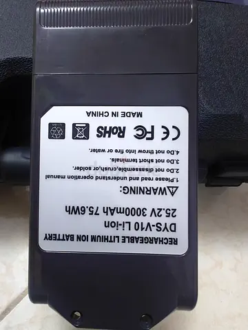 Handheld vacuum cleaner Battery