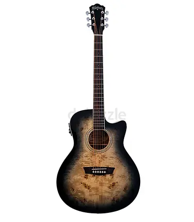 Washburn Deep Forest Burl Ace Series Grand Auditorium Shape Electro-Acoustic Guitar