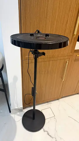 Floor-standing LED Ring Light with Adjustable Stand - Good Condition