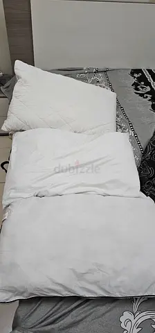3  White Bed Pillows – Clean and Comfortable