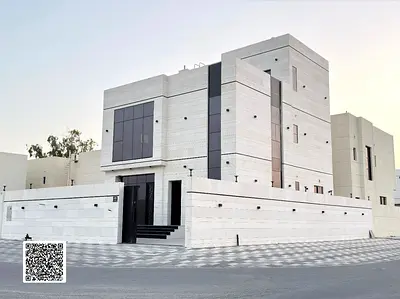 Villa for sale in Ajman, a special location next to a mosque and all services, the corner of two streets, two floors and a roof