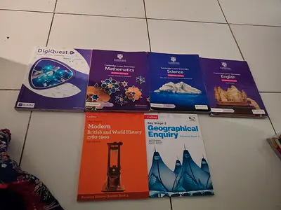 Year 8 Cambridge Secondary & KS3 Textbooks: Maths, Science, English, History, Geography + DigiQuest