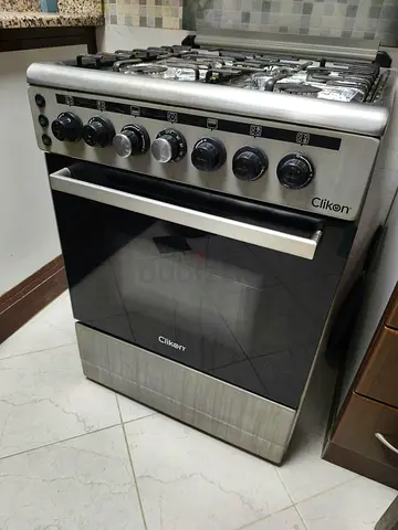 Clikon 4-Burner Cooking Range with Built-In Oven, 60x60cm - Used, Working Condition