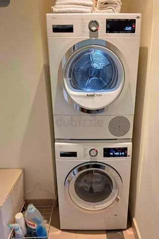 Bosch latest model series 8 separate washer and dryer set with wifi working perfectly condition exce