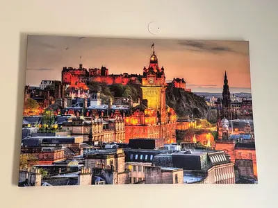 Large Canvas Wall Art — Edinburgh Cityscape